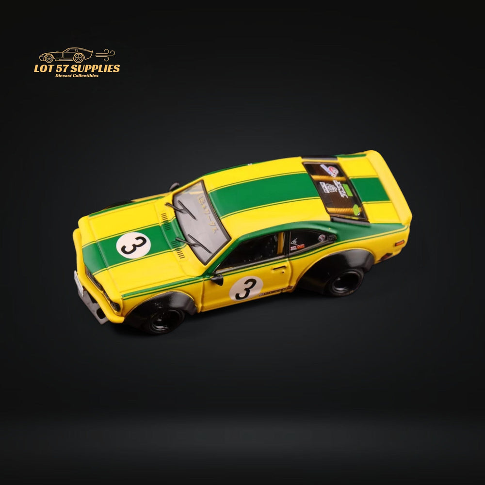 Inno64 Mazda RX-3 Savanna LBWK Yellow Green #3 1:64 IN64-LBWKRX3-01 (ONLINE ORDER ONLY)
