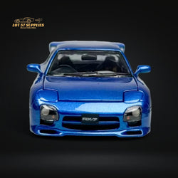 PGM Mazda RX-7 FD3S Metallic Blue Fully Openeable Luxury Base 1:64 (ONLINE ORDER ONLY)