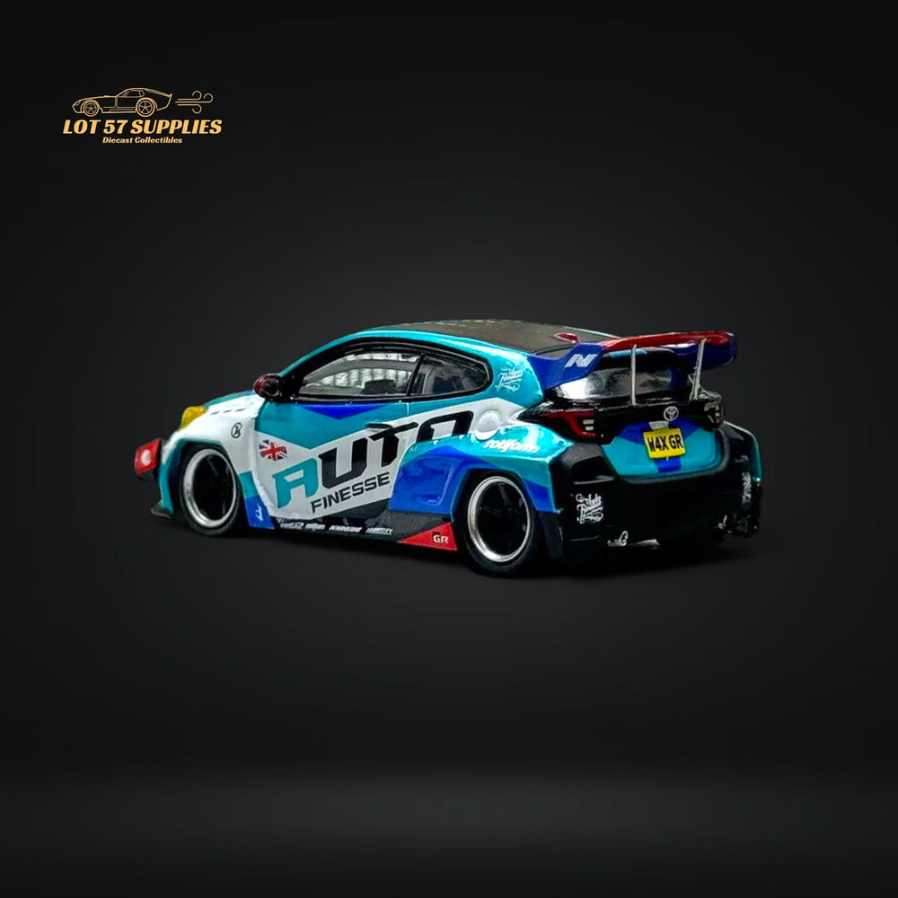 Fuji Toyota Yaris GR Auto Finesse Blue #99 1:64 (ONLINE ORDER ONLY)