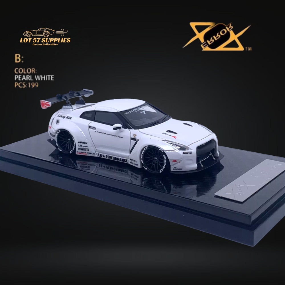 Error404 LB-Works Skyline GT-R R35 Pearl White 1:64 (ONLINE ORDER ONLY)