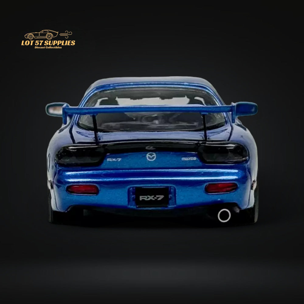 PGM Mazda RX-7 FD3S Metallic Blue Fully Openeable Luxury Base 1:64 (ONLINE ORDER ONLY)