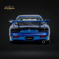 PGM Mazda RX-7 FD3S Metallic Blue Fully Openeable Luxury Base 1:64 (ONLINE ORDER ONLY)