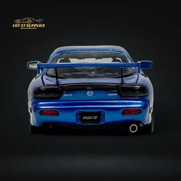 PGM Mazda RX-7 FD3S Metallic Blue Fully Openeable Luxury Base 1:64 (ONLINE ORDER ONLY)