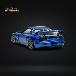 PGM Mazda RX-7 FD3S Metallic Blue Fully Openeable Luxury Base 1:64 (ONLINE ORDER ONLY)