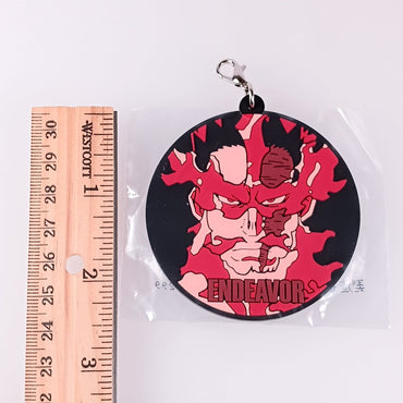 Endeavor My Hero Academia Rubber Keychain Bandai  spirits From Japan F/S