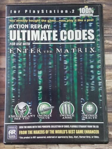 Action Replay Ultimate Codes: Enter The Matrix (Playstation 2) (Online Only)