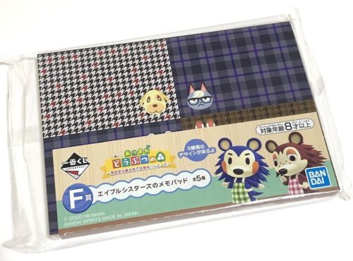 Bandai Spirits Ichiban Kuji Atsumare Animal Crossing Make your Nichijou life happy with a carefree island life F-Prize 4 divisions Able Sisters memo pad