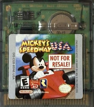 Mickey's Speedway [Not for Resale Variant] (Gameboy Color) (ONLINE ORDER ONLY)