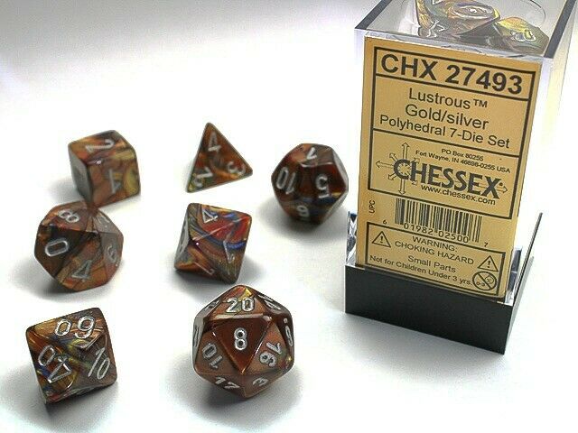 Chessex: Polyhedral Lustrous Dice sets (Online Order Only)