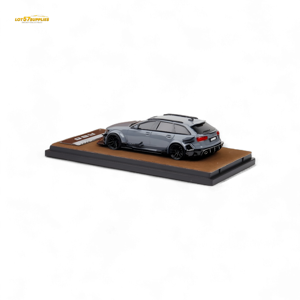 (Pre-Order) Qidian Model Audi RS6 Avant (C7) Crock Station wagon DTM Wide-Body Modified - Cement Grey 1/64 (ONLINE ORDER ONLY)