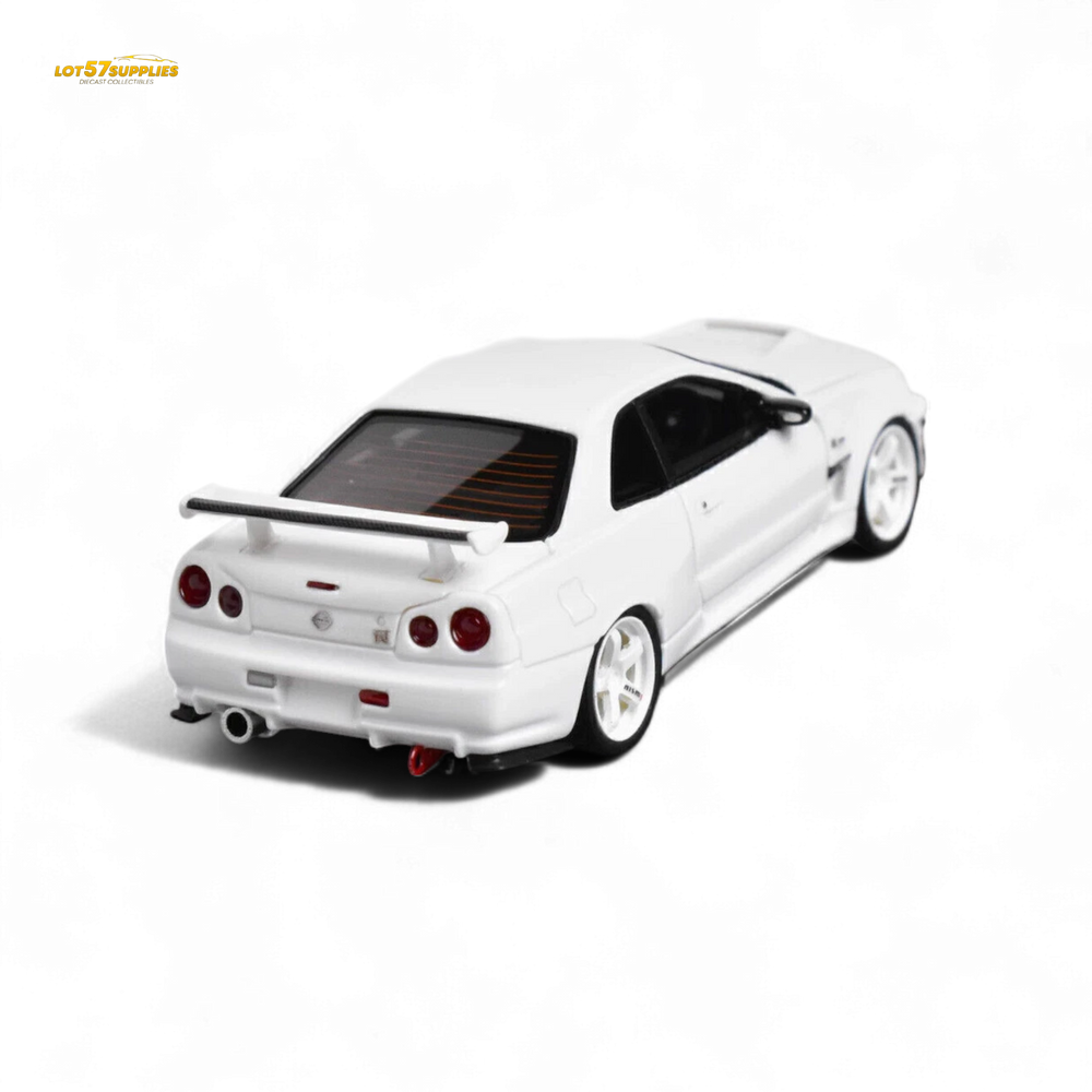Error404 Model Nissan Skyline GT-R (R34) Custom Solid White 1:64 (ONLINE ORDER ONLY)