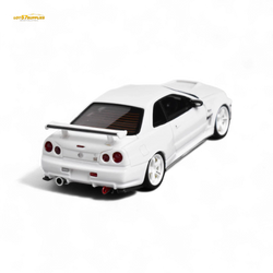 Error404 Model Nissan Skyline GT-R (R34) Custom Solid White 1:64 (ONLINE ORDER ONLY)