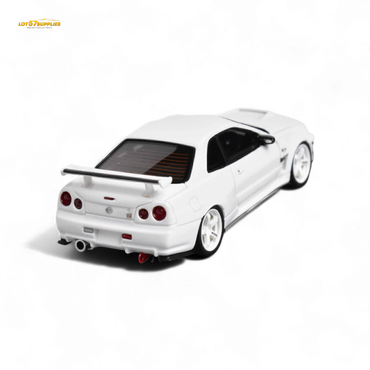 Error404 Model Nissan Skyline GT-R (R34) Custom Solid White 1:64 (ONLINE ORDER ONLY)