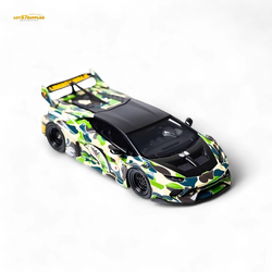 Flame Huracan LP610-4 LWBK WideBody Resin - CAMOUFLAGE 1:64 (ONLINE ORDER ONLY)