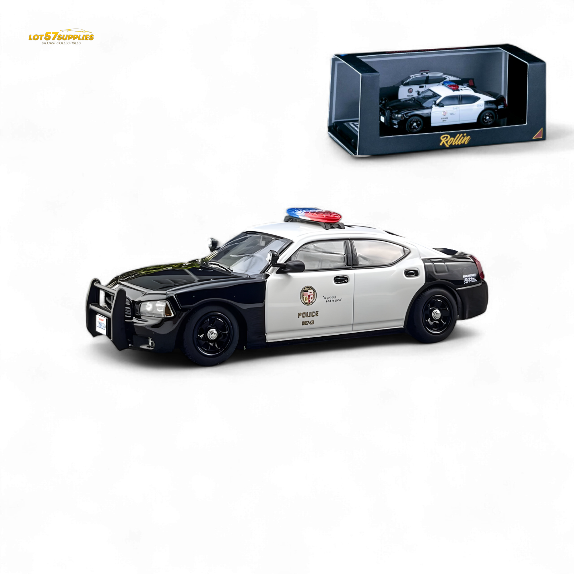 Rollin 1:64 LAPD Charger 06 Los Angeles Police (ONLINE ORDER ONLY)