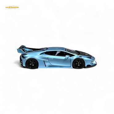 Flame Huracan LP610-4 LWBK WideBody Resin - ICE BLUE LBWK 1:64 (ONLINE ORDER ONLY)
