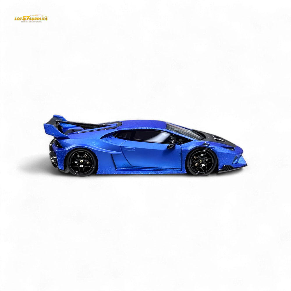 Flame Huracan LP610-4 LWBK WideBody Resin - MATTE BLUE LBWK 1:64 (ONLINE ORDER ONLY)