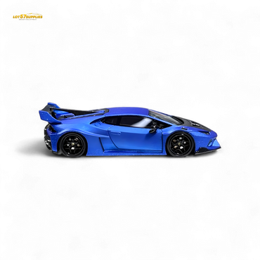 Flame Huracan LP610-4 LWBK WideBody Resin - MATTE BLUE LBWK 1:64 (ONLINE ORDER ONLY)