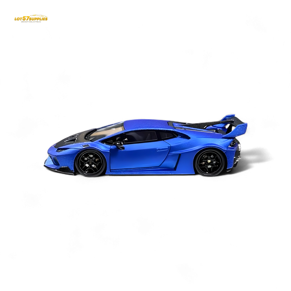 Flame Huracan LP610-4 LWBK WideBody Resin - MATTE BLUE LBWK 1:64 (ONLINE ORDER ONLY)