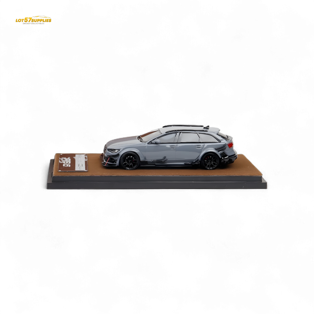 (Pre-Order) Qidian Model Audi RS6 Avant (C7) Crock Station wagon DTM Wide-Body Modified - Cement Grey 1/64 (ONLINE ORDER ONLY)
