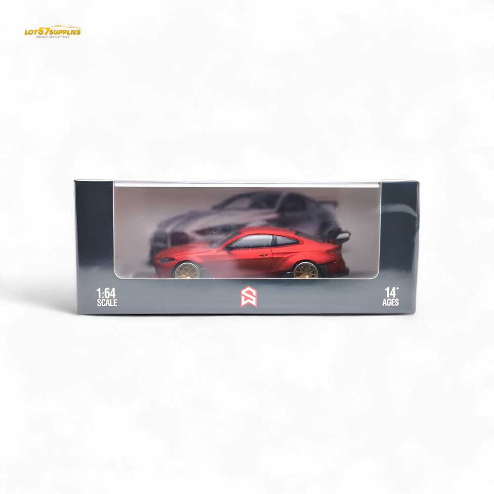Street Weapon SW BMW G82 M4 Wide-Body - Red 1:64 (ONLINE ORDER ONLY)