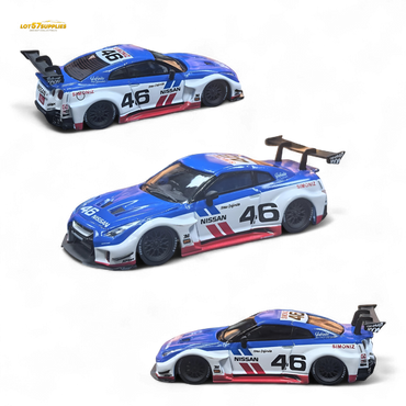 MC LB GTR R35 GT - BRE White Blue Top Livery 1:64 (ONLINE ORDER ONLY)