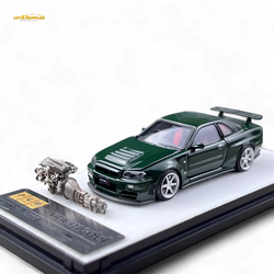 PGM Nissan GTR R34 Z-TUNE - British Green 1:64 Ordinary (ONLINE ORDER ONLY)