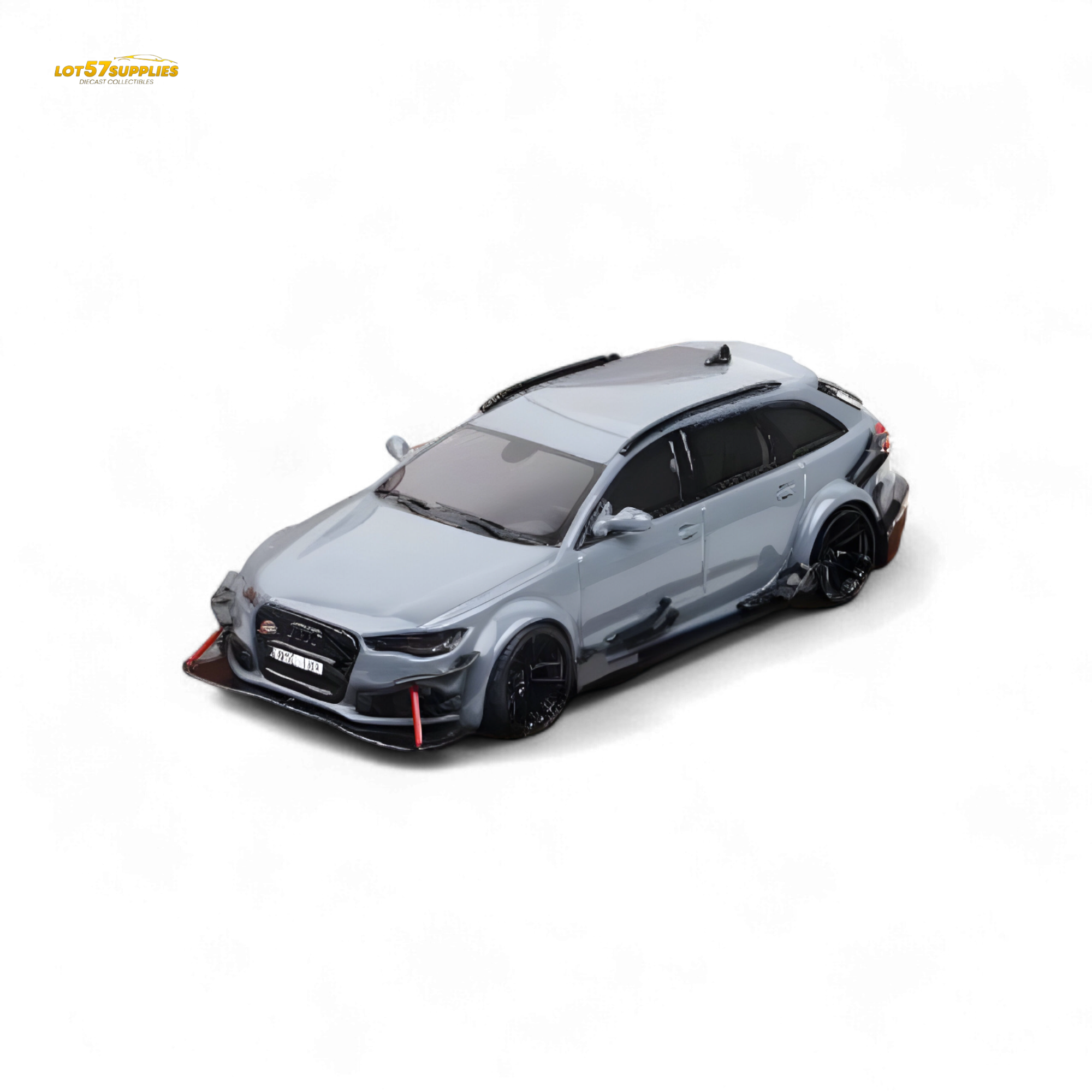 (Pre-Order) Qidian Model Audi RS6 Avant (C7) Crock Station wagon DTM Wide-Body Modified - Cement Grey 1/64 (ONLINE ORDER ONLY)