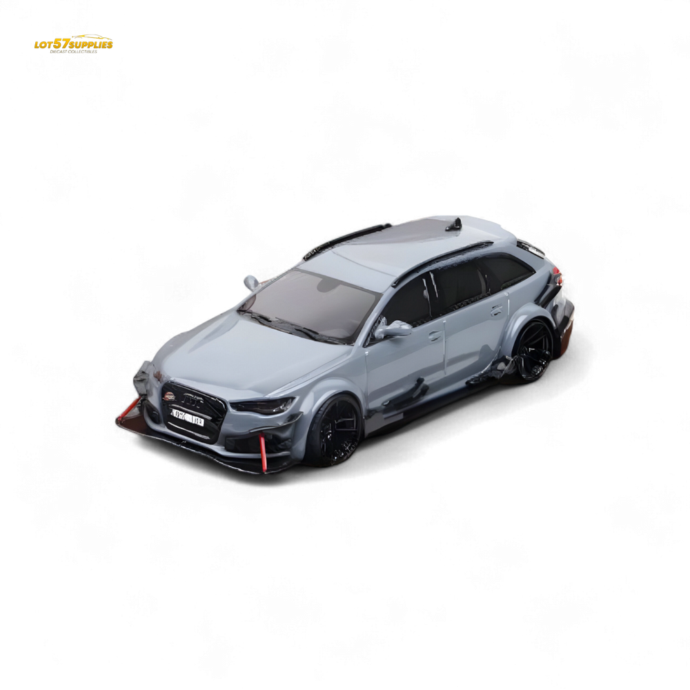 (Pre-Order) Qidian Model Audi RS6 Avant (C7) Crock Station wagon DTM Wide-Body Modified - Cement Grey 1/64 (ONLINE ORDER ONLY)