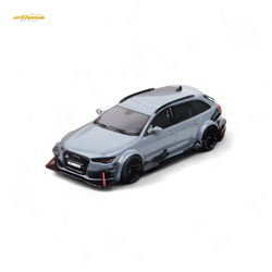 (Pre-Order) Qidian Model Audi RS6 Avant (C7) Crock Station wagon DTM Wide-Body Modified - Cement Grey 1/64 (ONLINE ORDER ONLY)