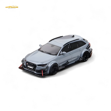 (Pre-Order) Qidian Model Audi RS6 Avant (C7) Crock Station wagon DTM Wide-Body Modified - Cement Grey 1/64 (ONLINE ORDER ONLY)