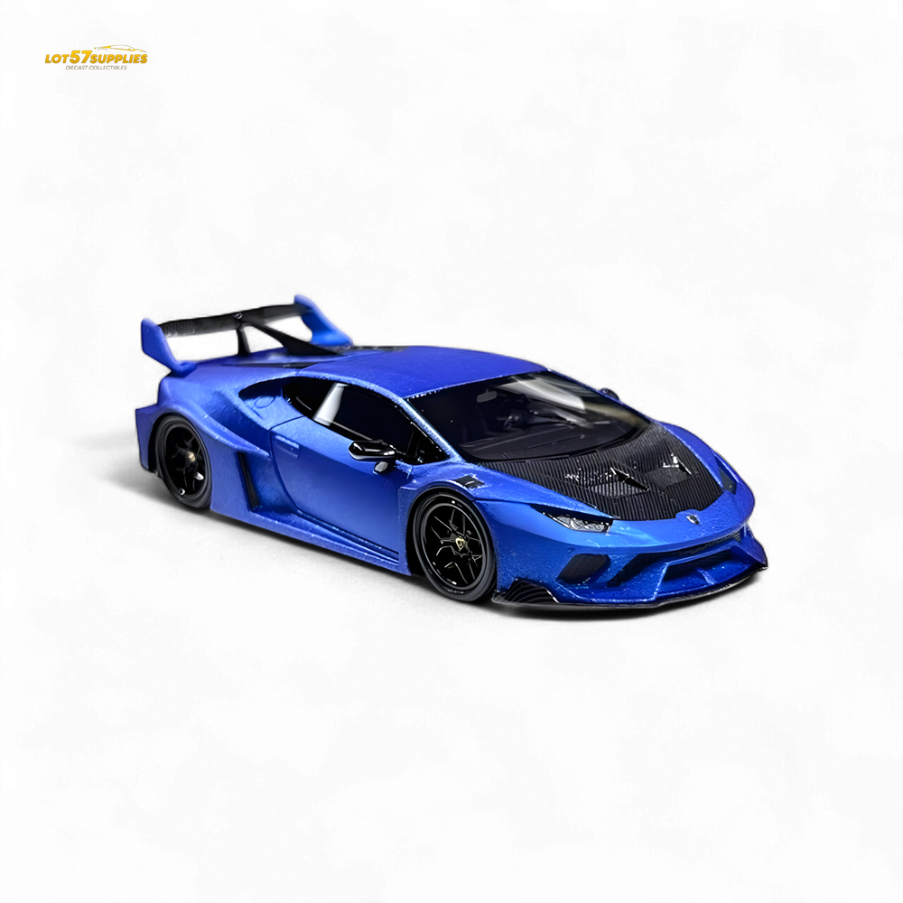 Flame Huracan LP610-4 LWBK WideBody Resin - MATTE BLUE LBWK 1:64 (ONLINE ORDER ONLY)