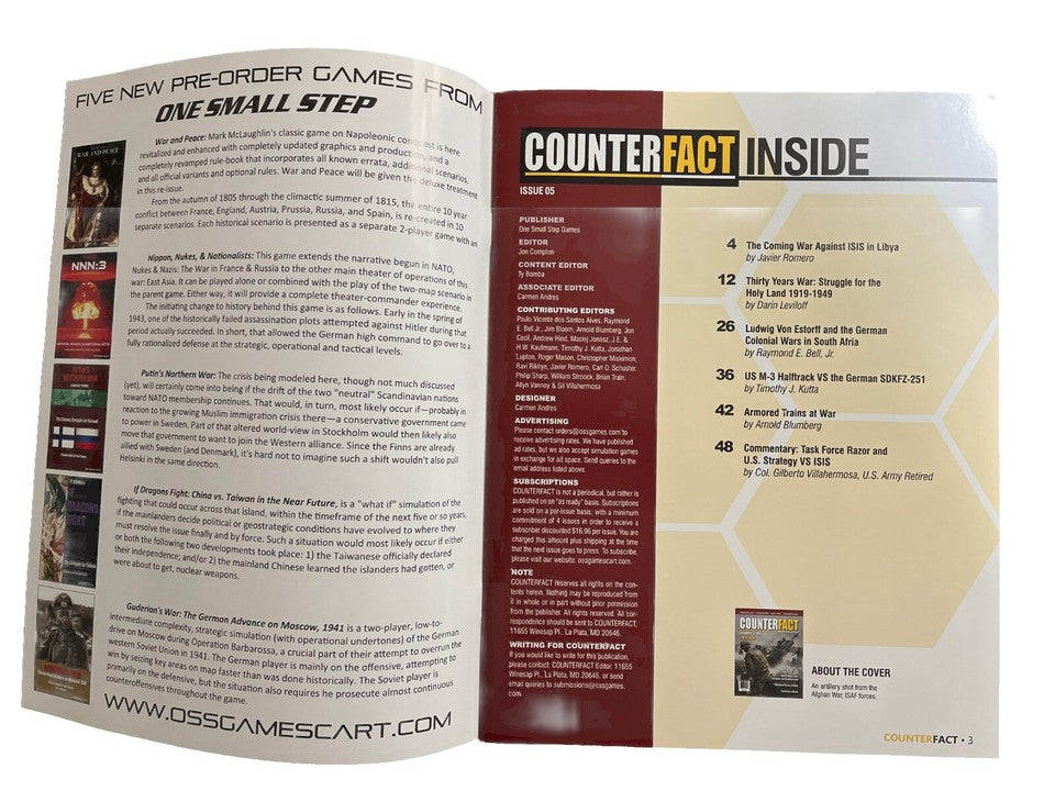 CounterFact Magazine #5 - Board Game included