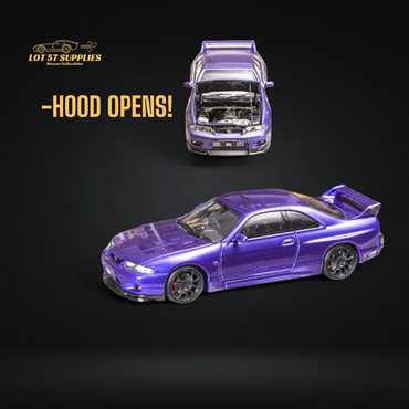 Focal Horizon Skyline GT-R R33 GT-R 4th Gen BCNR33 Full Carbon Purple 1:64 (ONLINE ORDER ONLY)