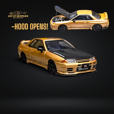 Focal Horizon Skyline GT-R R32 Top Secret Gold 1:64 (ONLINE ORDER ONLY)