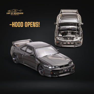 Focal Horizon Skyline GT-R R33 GT-R 4th Gen BCNR33 Full Carbon Black 1:64 (ONLINE ORDER ONLY)