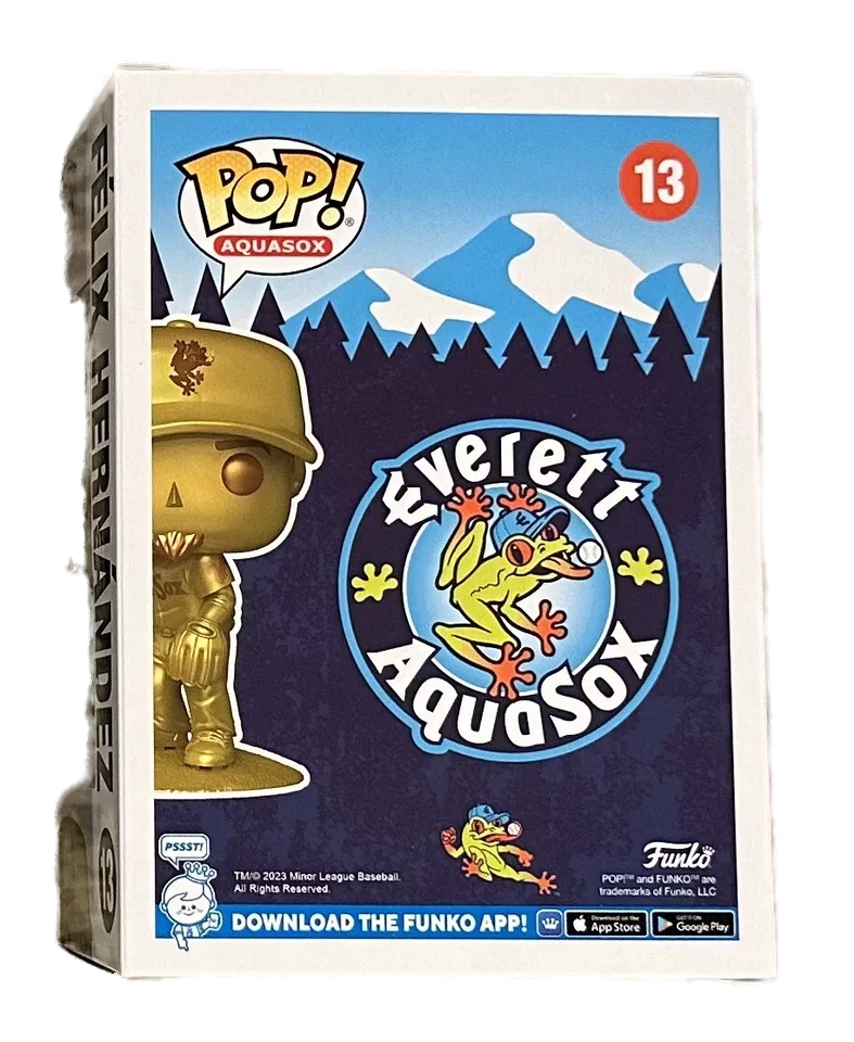 Funko Pop 13 Felix Hernandez Everett Aquasox Field Exclusive Gold LE /2500 (ONLINE ORDER ONLY)