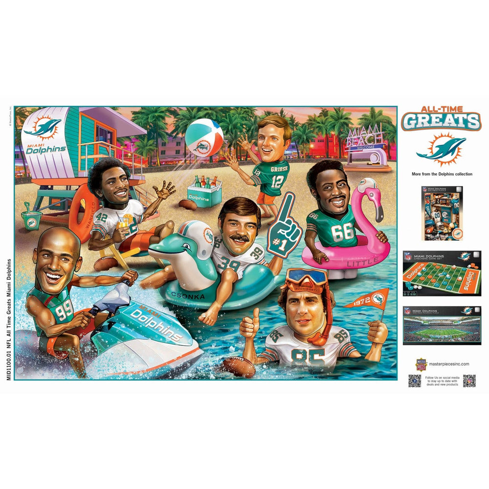 Miami Dolphins - All Time Greats 500 Piece Jigsaw Puzzle (ONLINE ORDER ONLY)