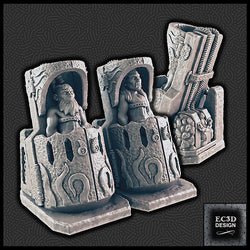 3D Printed EC3D Designs Terrain Set A Den of Alien Evil 28 32mm D&D (Online Only)