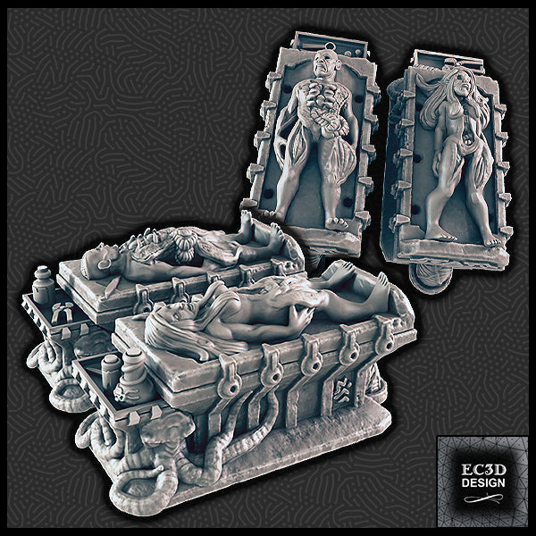 3D Printed EC3D Designs Terrain Set A Den of Alien Evil 28 32mm D&D (Online Only)