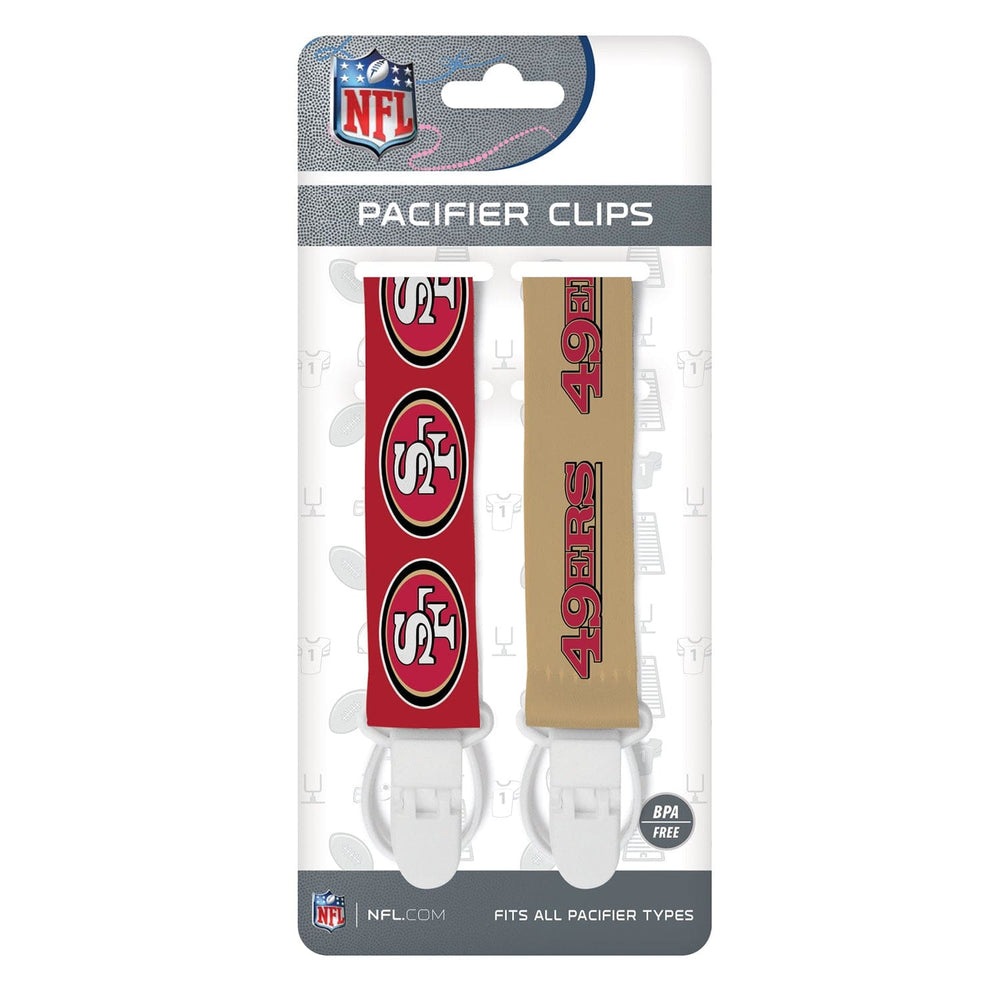 San Francisco 49ers - Pacifier Clip 2-Pack (ONLINE ORDER ONLY)