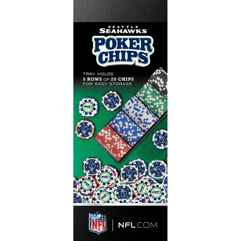 Seattle Seahawks 100 Piece Poker Chips (ONLINE ORDER ONLY)