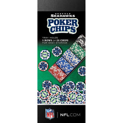 Seattle Seahawks 100 Piece Poker Chips (ONLINE ORDER ONLY)