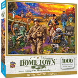Hometown Heroes - History of the American Soldier 1000 Piece Jigsaw Puzzle (ONLINE ORDER ONLY)