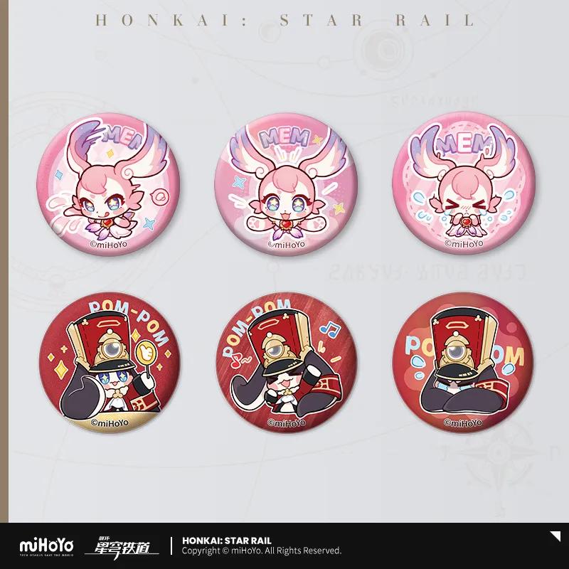 Pom-Pom Exhibition Series Pom-Pom Mini Tinplate Badge Set (ONLINE ORDER ONLY)
