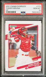 2021 PANINI DONRUSS YADIER MOLINA SP #172 - PSA 10 (Online Order Only)