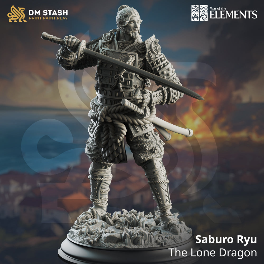 Saburo Ryu, the Lone Dragon (Male Human Samurai) (Online Only)