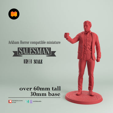 Arkham Compatible Investigator: The Salesman (Bob Jenkins) (ONLINE ORDER ONLY)