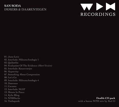 SAN SODA - Immers & Daarentegen [CD] (ONLINE ORDER ONLY)