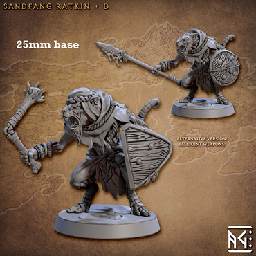 Sandfang Ratkin: Sculpt D (Male Ratkin Soldier) (Online Only)